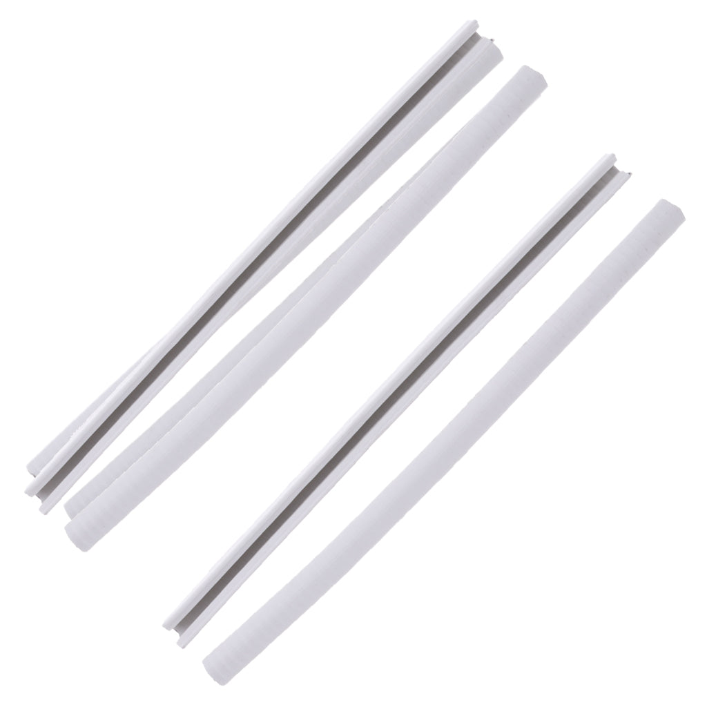 4pcs Skateboard Longboard Nose Tail Guard Protector Rubber Strip White