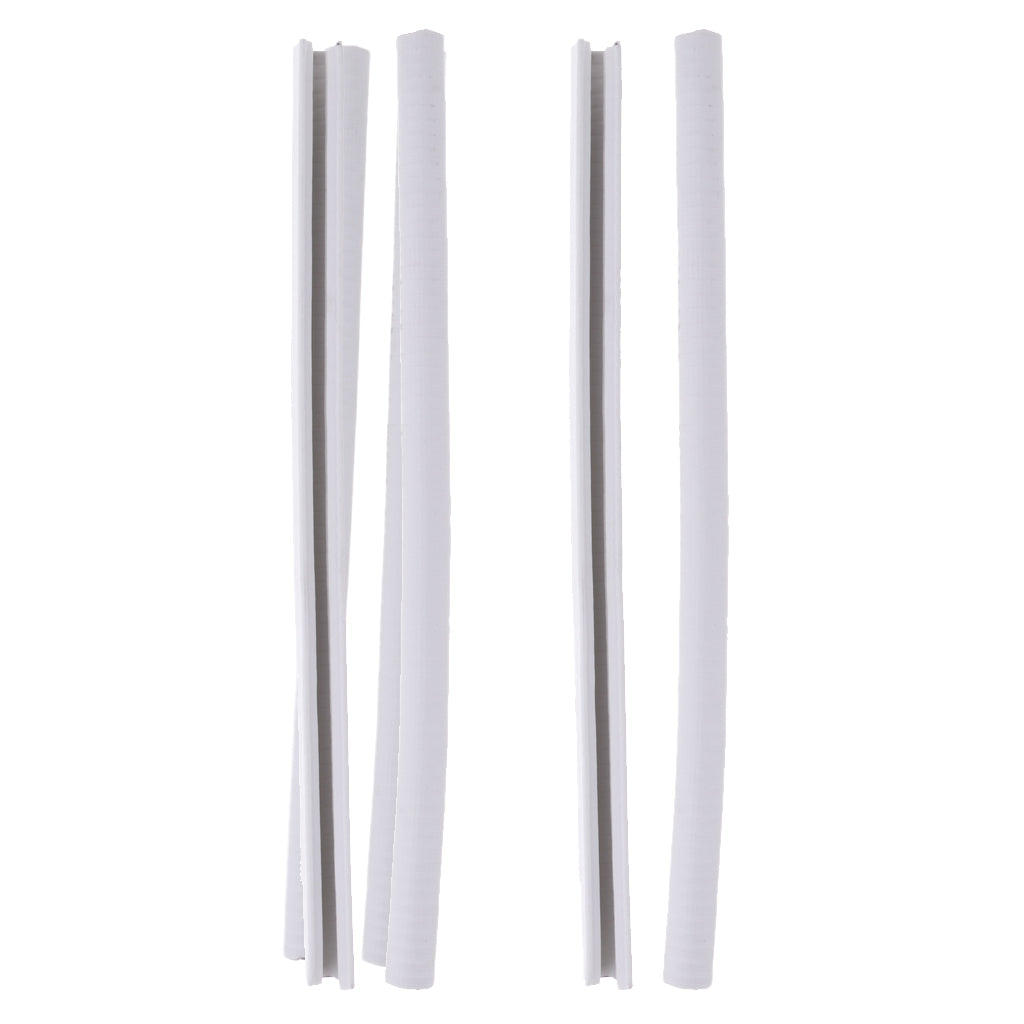 4pcs Skateboard Longboard Nose Tail Guard Protector Rubber Strip White