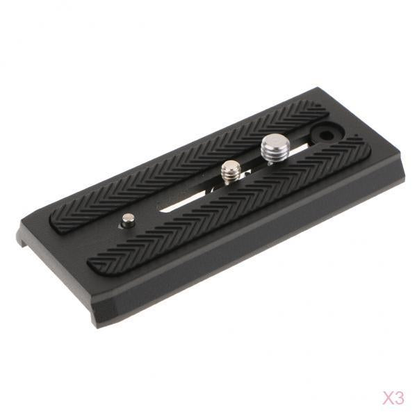 3 Packs 501PL Rapid Connect Sliding Dovetail QR Plate 120mm for Manfrotto