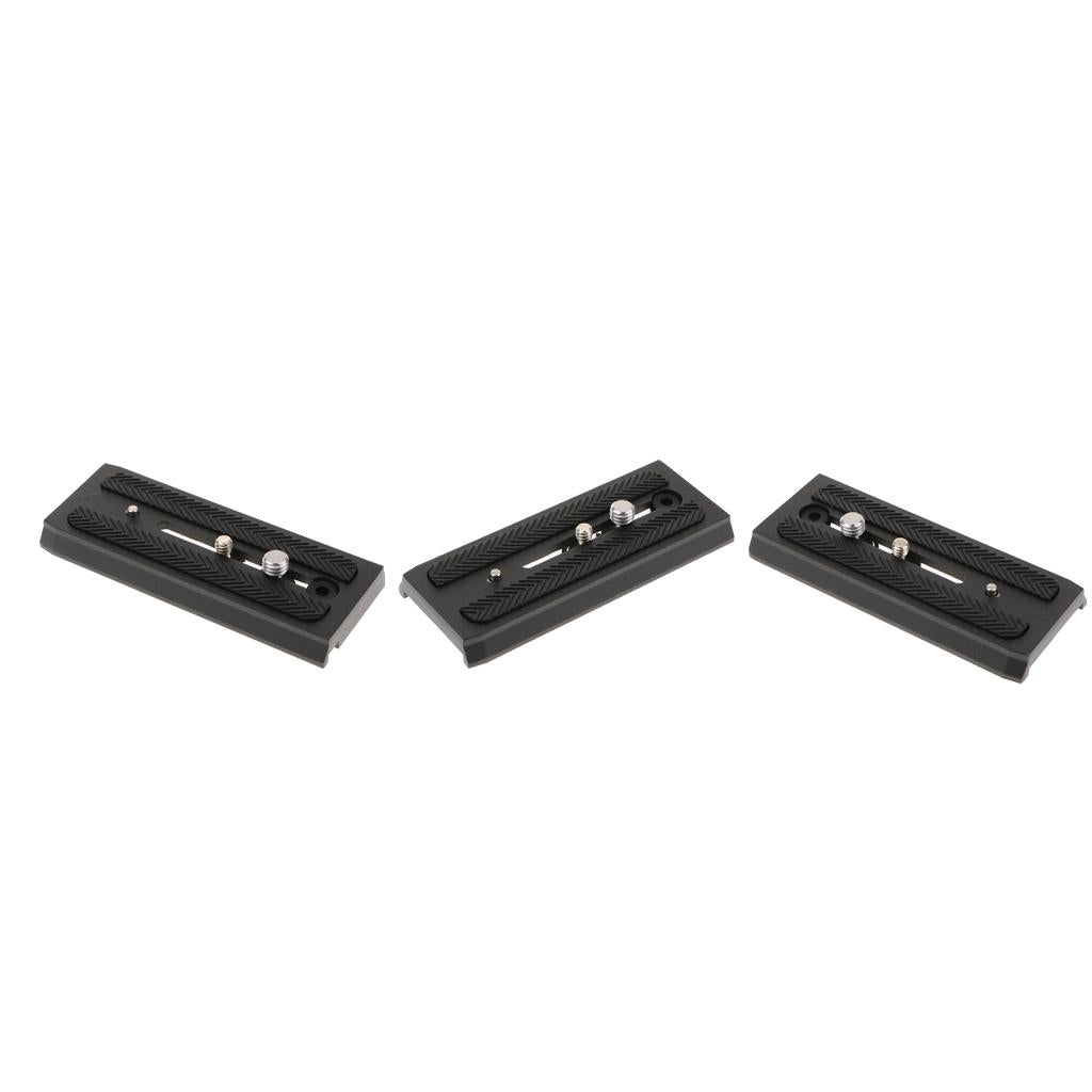 3 Packs 501PL Rapid Connect Sliding Dovetail QR Plate 120mm for Manfrotto