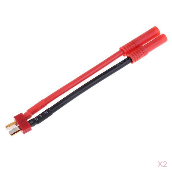14AWG T-Plug to 4.0 Banana Plug Wire Cable for Redcat ST-4BTOT RC Car 2Piece