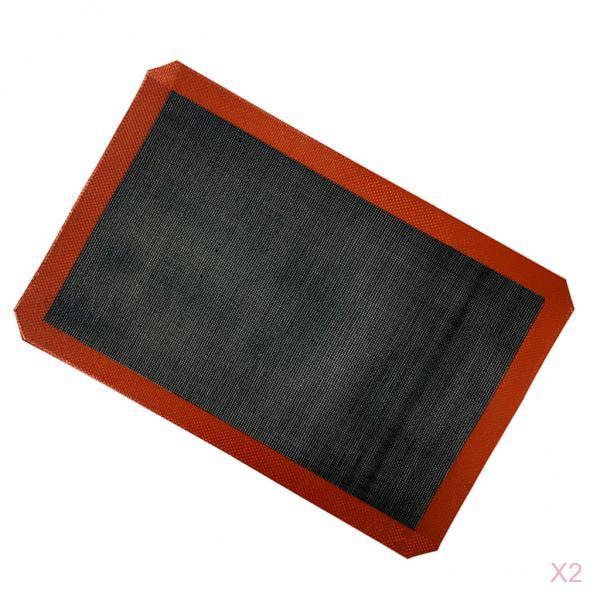 2pcs Perforated Silicone Baking Mat Sheets Non Stick Oven Liner 27x32cm
