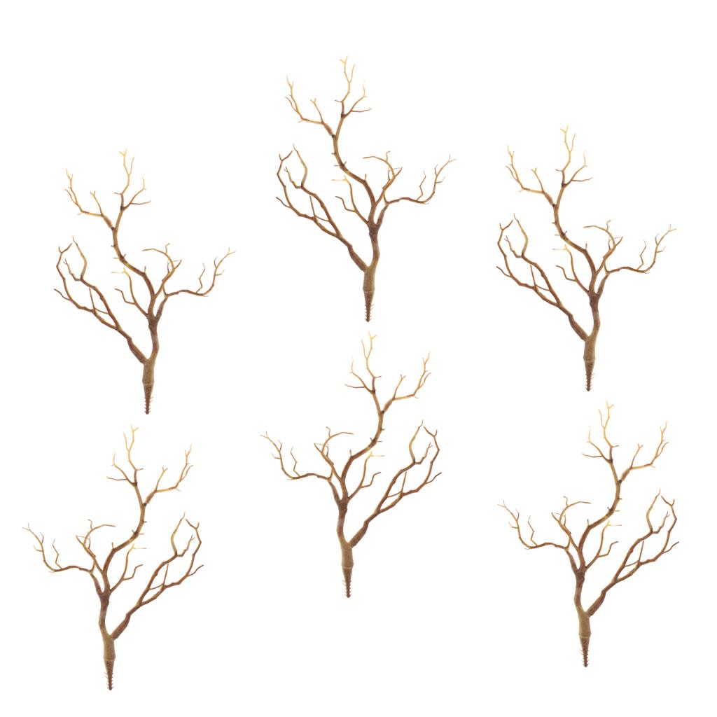 6pcs Artificial Branches Small Trees Twig Branch Table Decoration Coffee