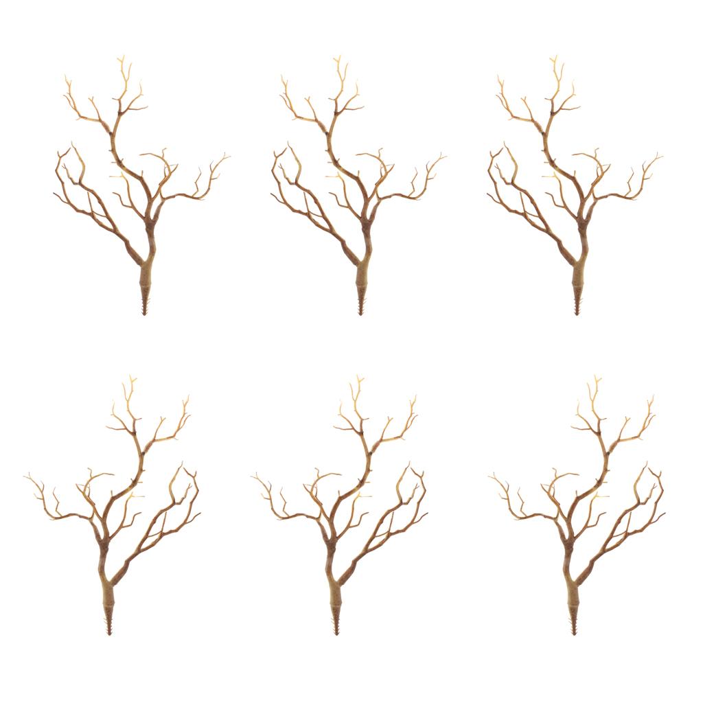 6pcs Artificial Branches Small Trees Twig Branch Table Decoration Coffee