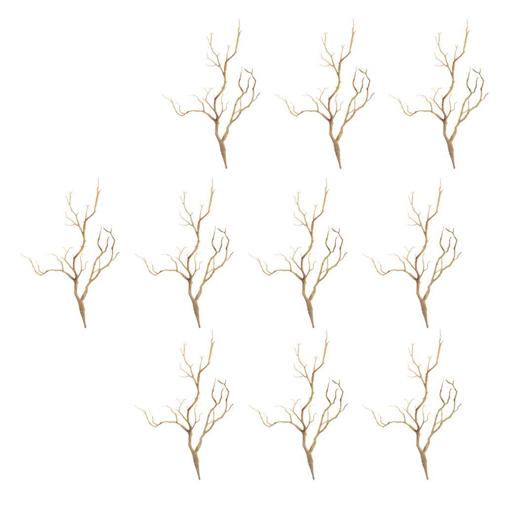 10pcs Artificial Branches Small Trees Twig Branch Table Decoration Coffee