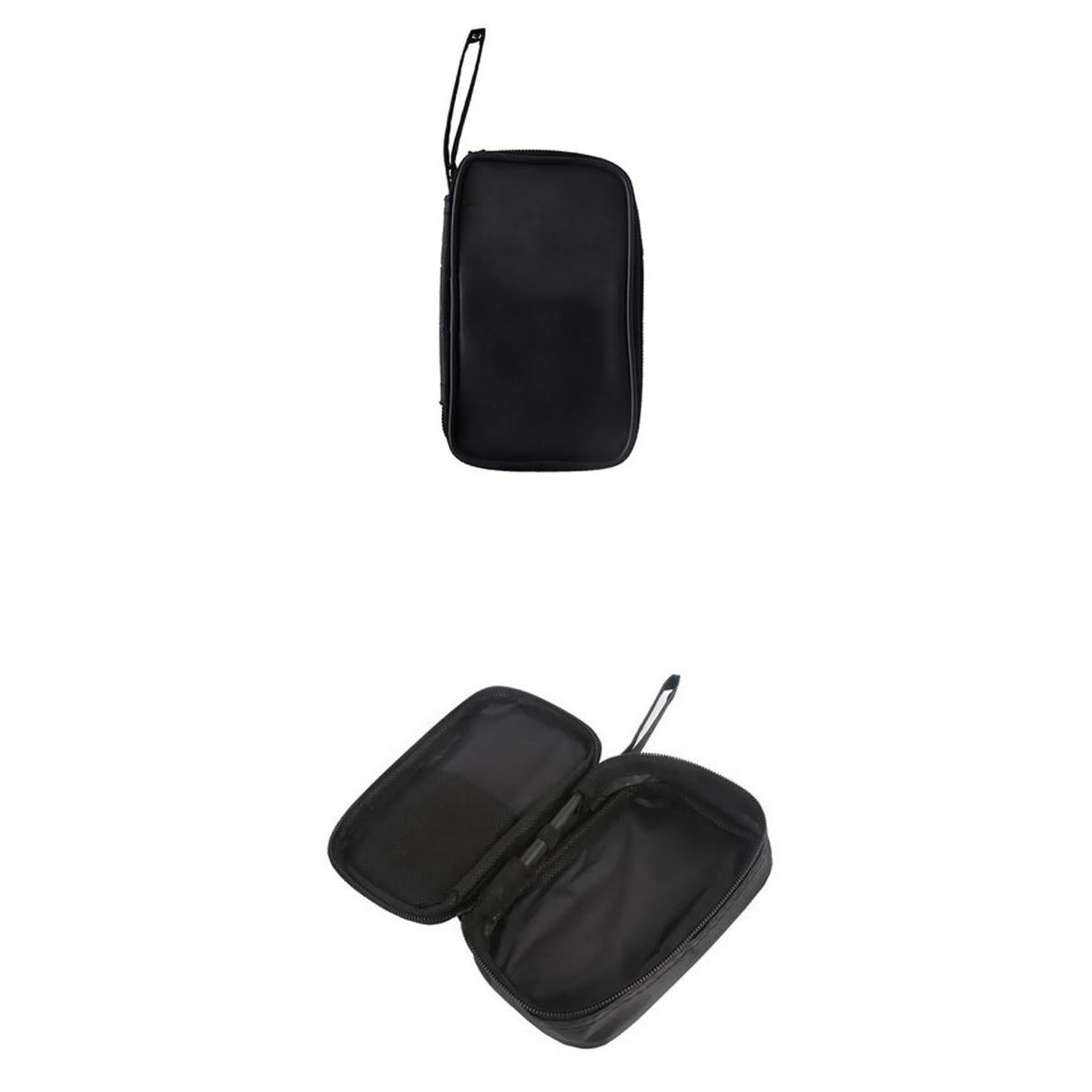 2 x Carry Soft Case Zipper Pouch for Multimeter Universal Meter Black M+S