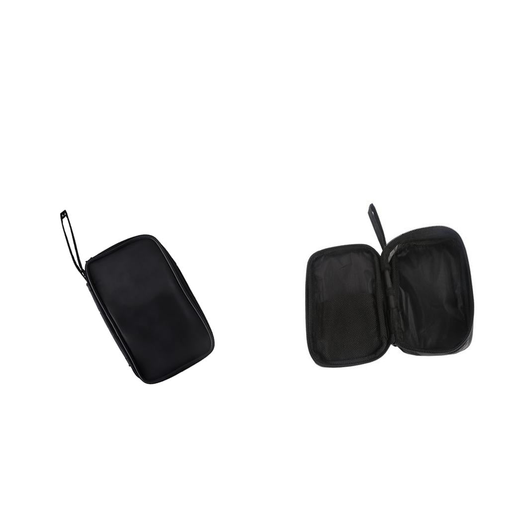 2 x Carry Soft Case Zipper Pouch for Multimeter Universal Meter Black M+S
