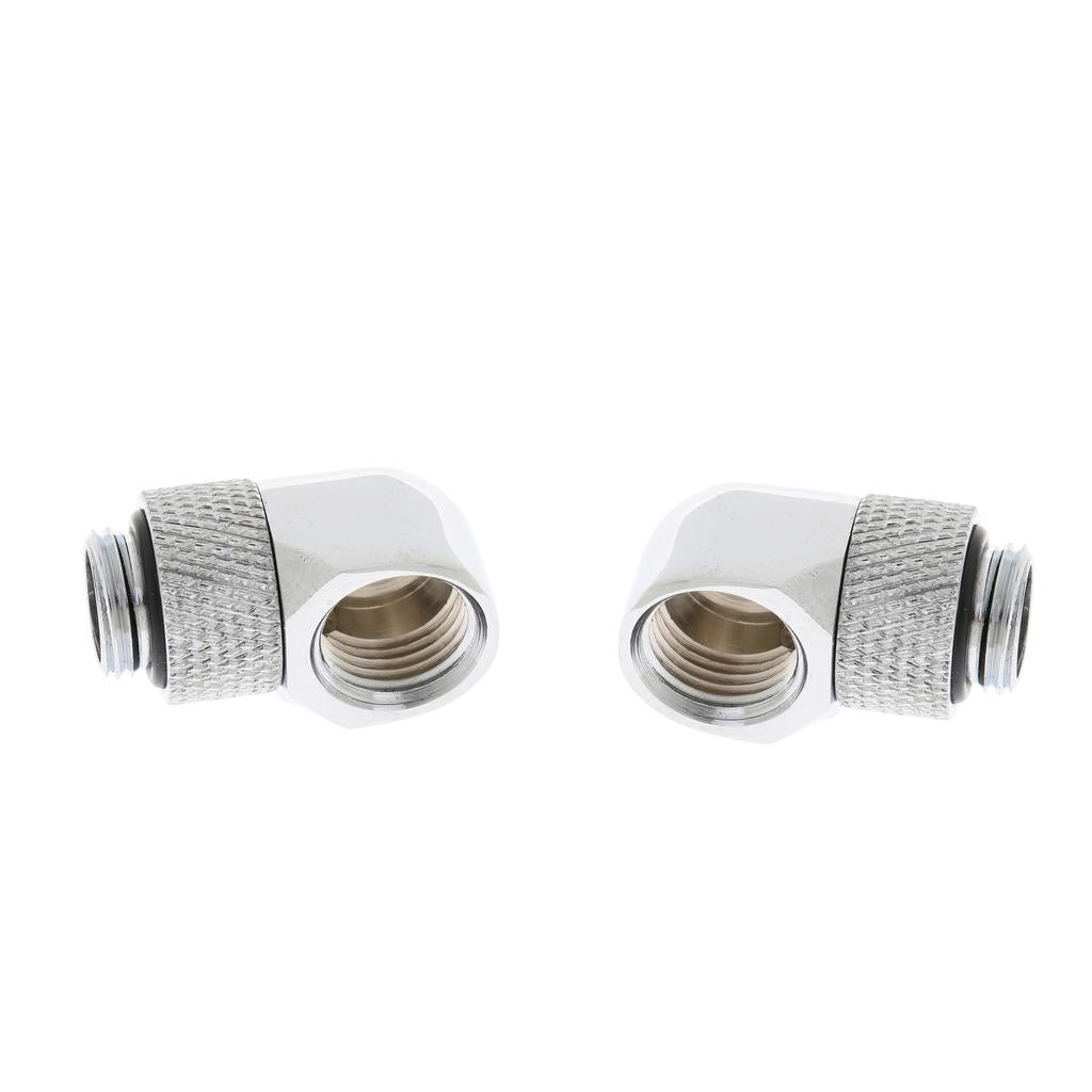 2x G1/4'' 360 Rotary Multi-Link Adapter Fitting for Water Cooling System