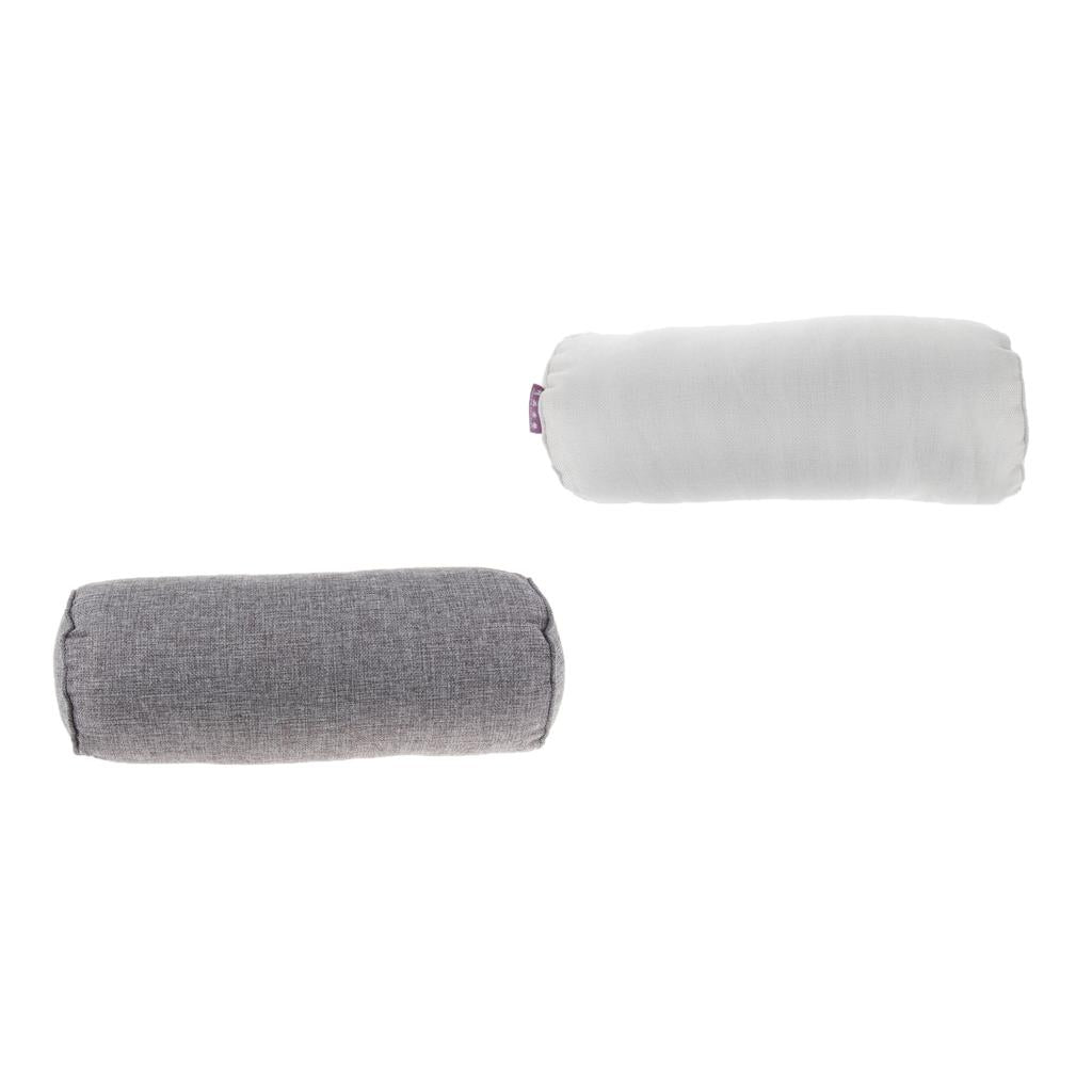 2X Comfort Orthopedic Neck Roll Pillow Round Cervical Support Spine Pillows