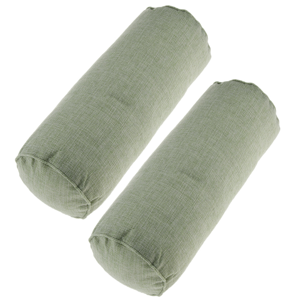 2X Comfort Orthopedic Neck Roll Pillows Round Cervical Support Spine Pillow