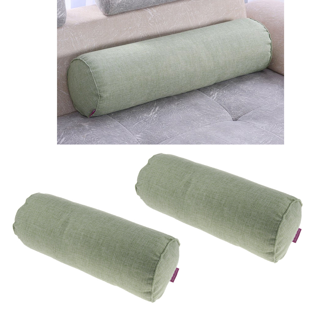 2X Comfort Orthopedic Neck Roll Pillows Round Cervical Support Spine Pillow