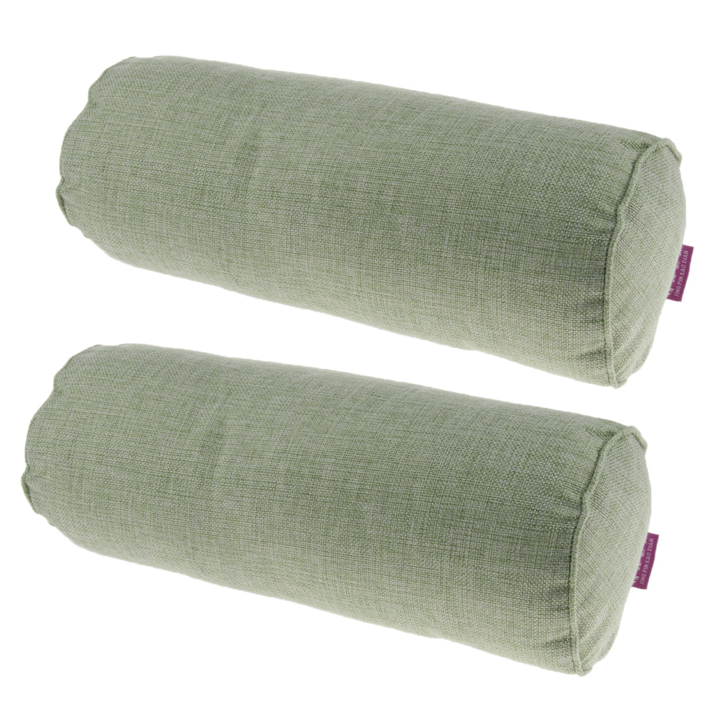 2X Comfort Orthopedic Neck Roll Pillows Round Cervical Support Spine Pillow