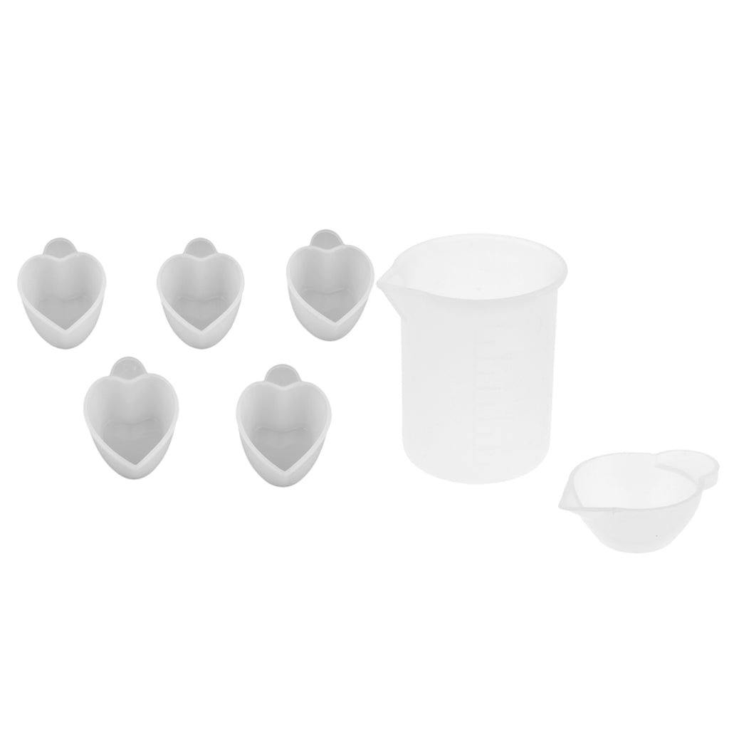 7 Pieces Epoxy Resin Measuring Mixing Cups Set DIY Resin Glue Tools