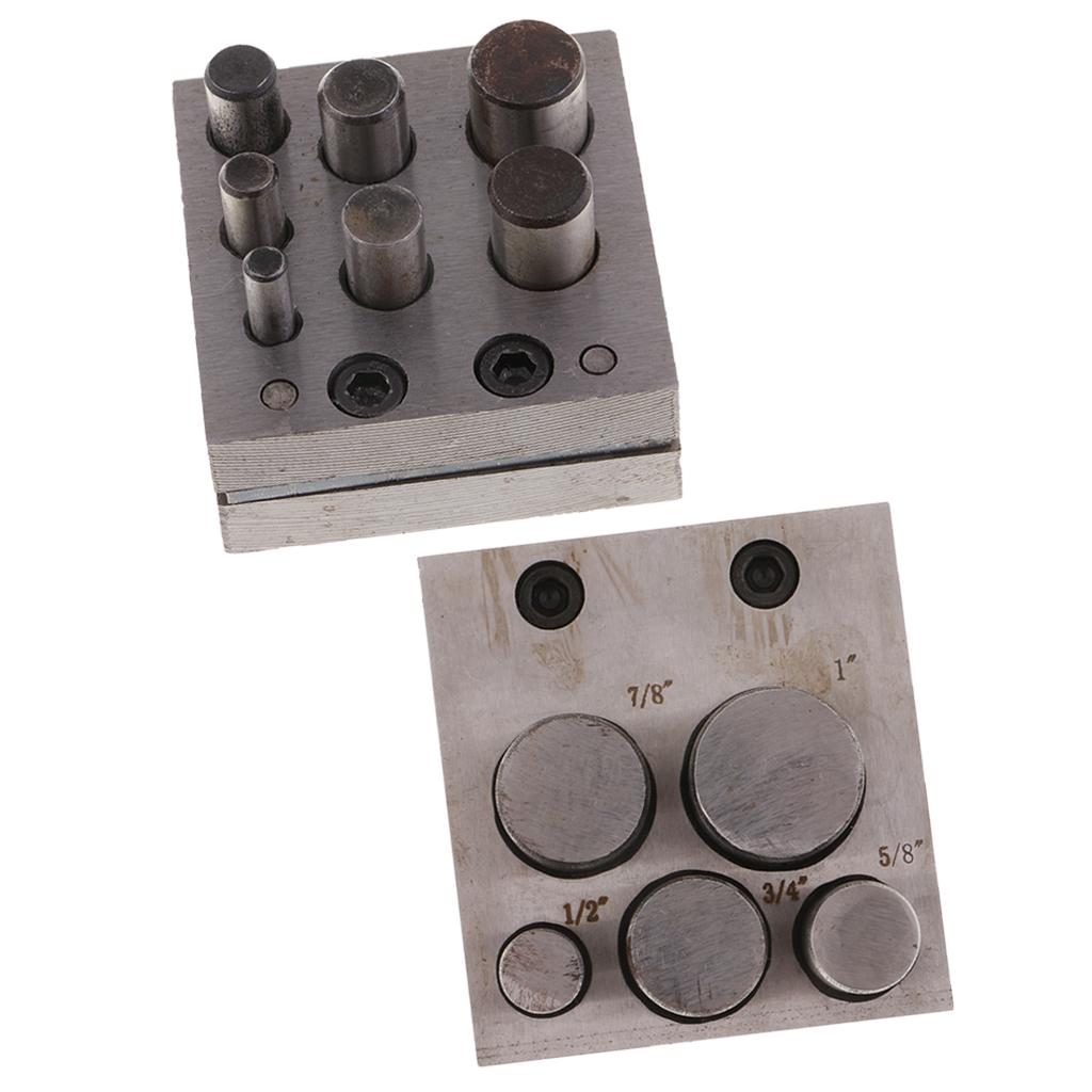 2 Set Disc Cutter Metal Craft Hole Circle Puncher Punches DIY Jewelry Tools