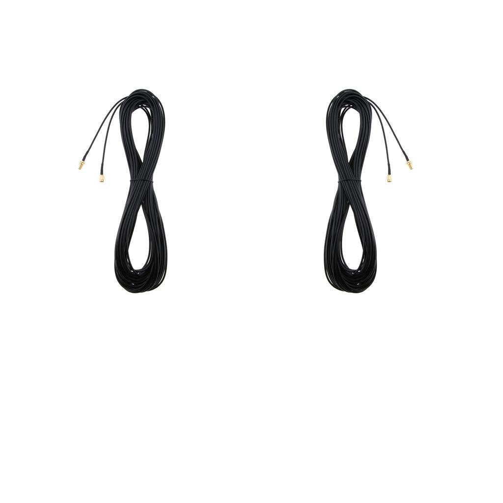 2Piece Antenna Connector RP-SMA Extension Cable Cord for Wireless Router 20M