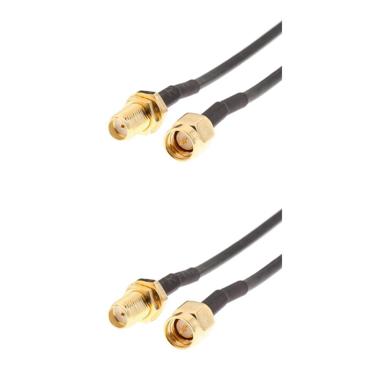 2Pack Antenna Connector RP-SMA Extension Cable for Wi-Fi Wireless Router