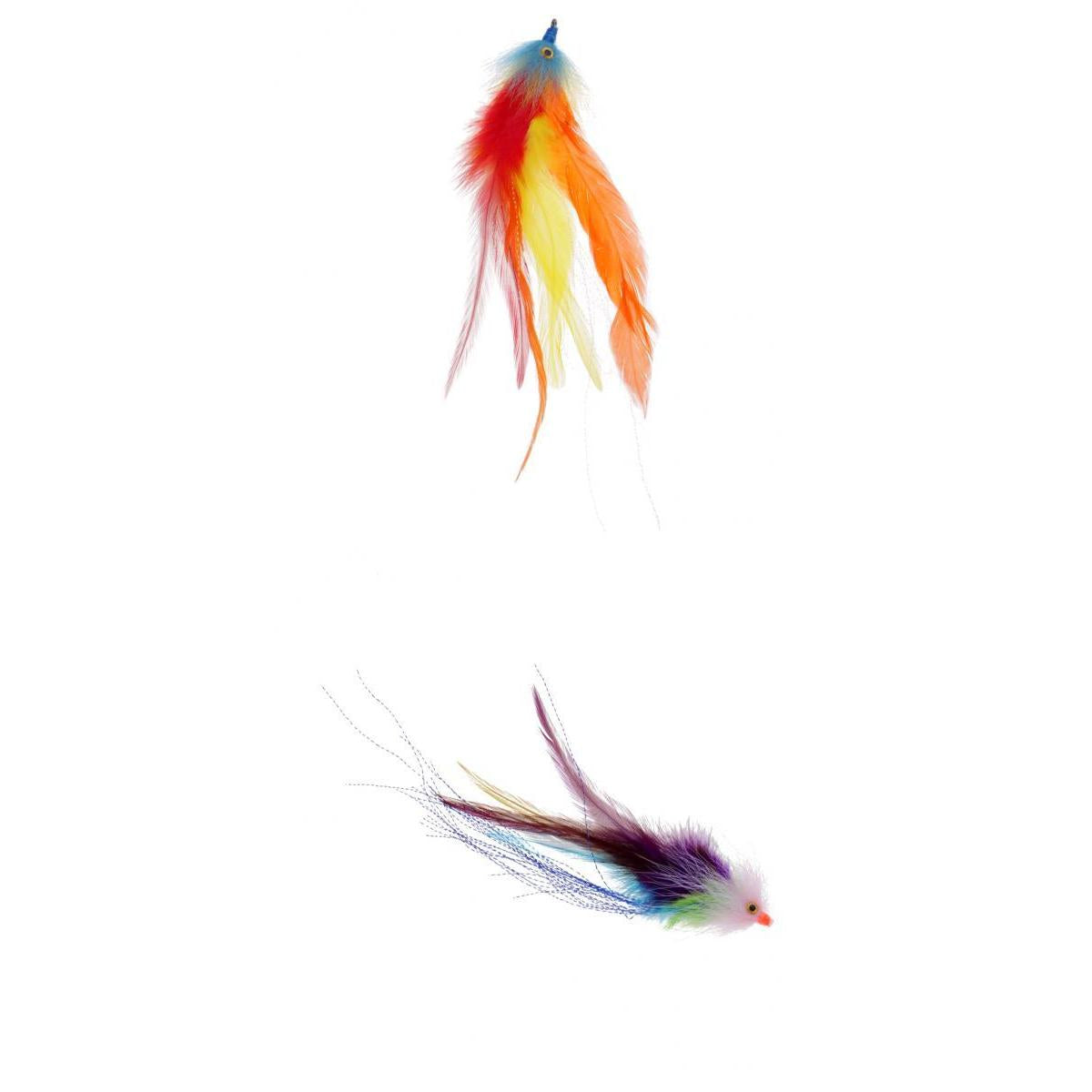 2pcs HOOK / TUBE Trout Salmon Steelhead Fly Fishing Streamer Flies Saltwater