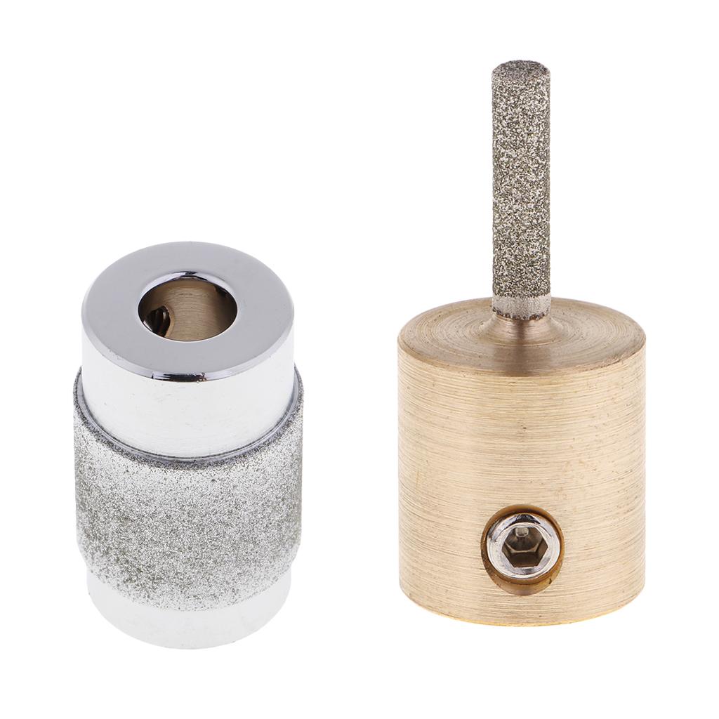 2 Piece Metal Stained Glass Grinder Head Bit Diamond Grinding Wheel for Tile