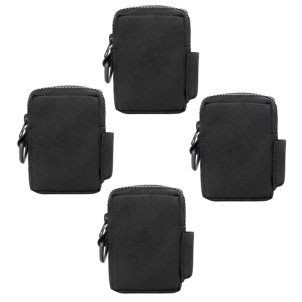 4pcs Molle Belt Pouch Tactical Accessory Bag Utility Gadget Pouch Black