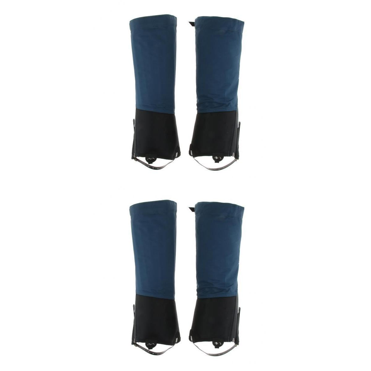 2 Pairs Waterproof Reflective Walking Gaiters Leggings Outdoors Blue