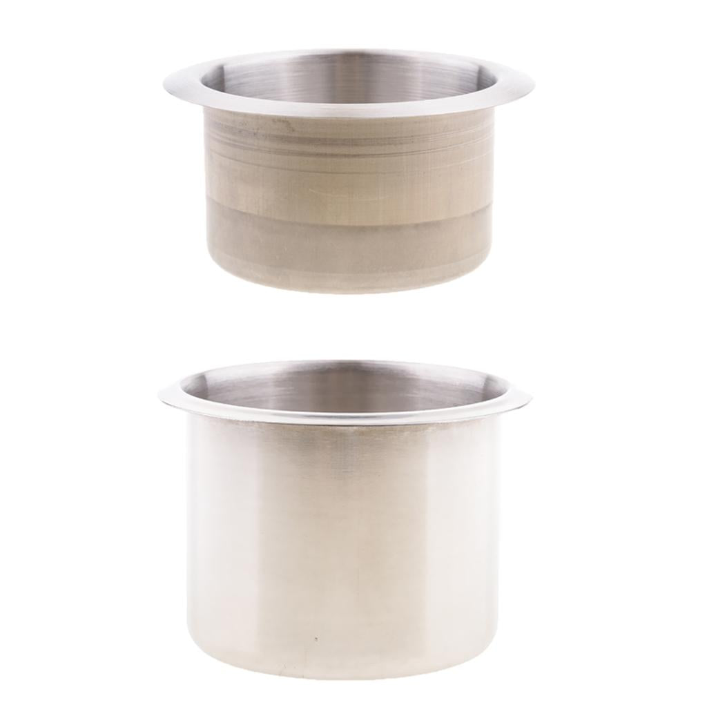 2pcs Recessed Cup Drink Holder for Marine Boat RV Camper 68x55mm/85x55mm