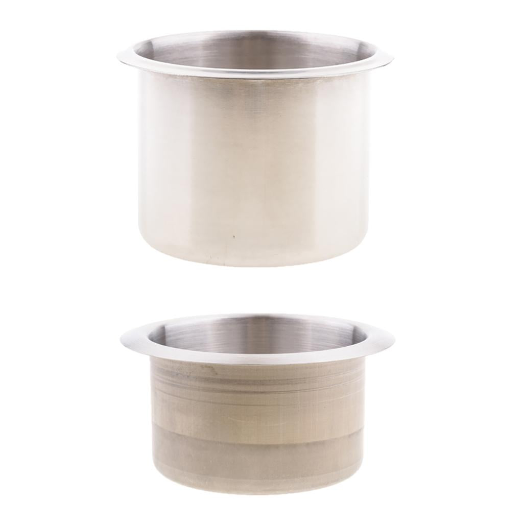 2pcs Recessed Cup Drink Holder for Marine Boat RV Camper 68x55mm/85x55mm