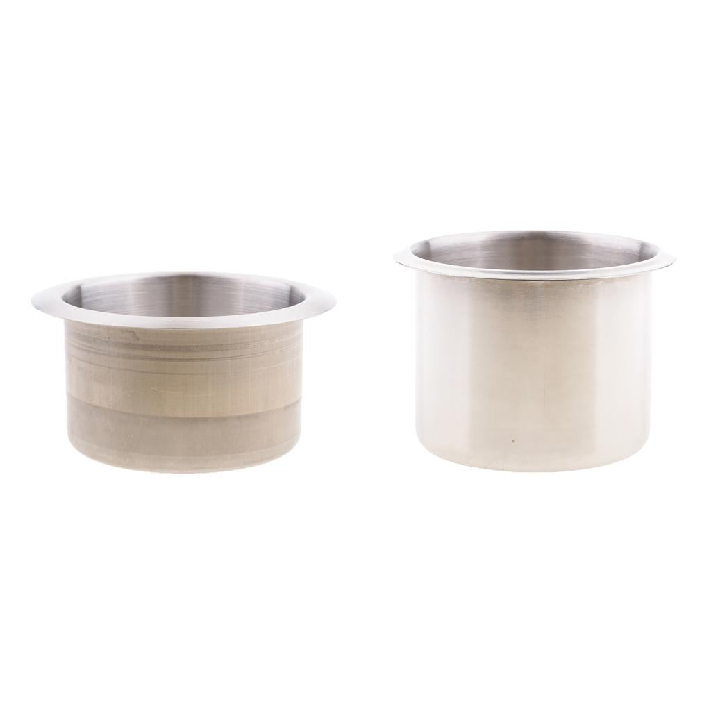 2pcs Recessed Cup Drink Holder for Marine Boat RV Camper 68x55mm/85x55mm