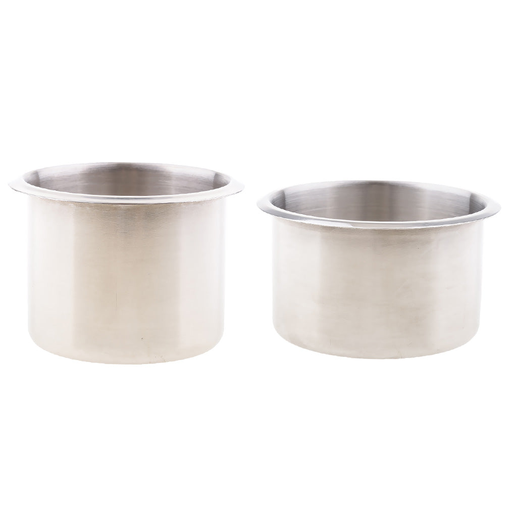 2pcs Recessed Cup Drink Holder for Marine Boat RV Camper 68x55mm/90x55mm