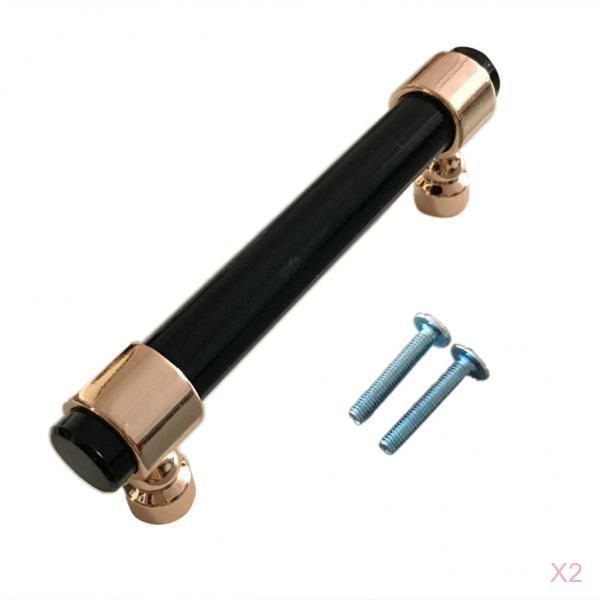 2xAcrylic Rod Bar Door Handle Drawer Cabinet Pull Knob Brushed 121mm