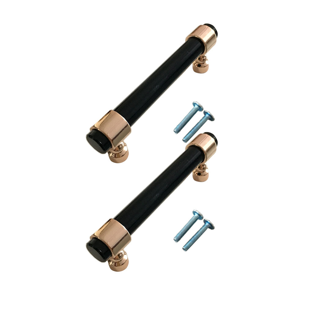 2xAcrylic Rod Bar Door Handle Drawer Cabinet Pull Knob Brushed 121mm