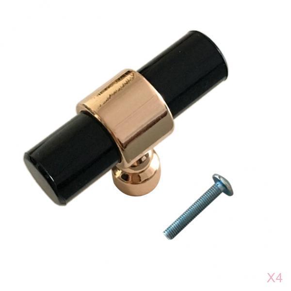 4xAcrylic Rod Bar Door Handles Drawer Cabinet Pull Knob Brushed 50mm