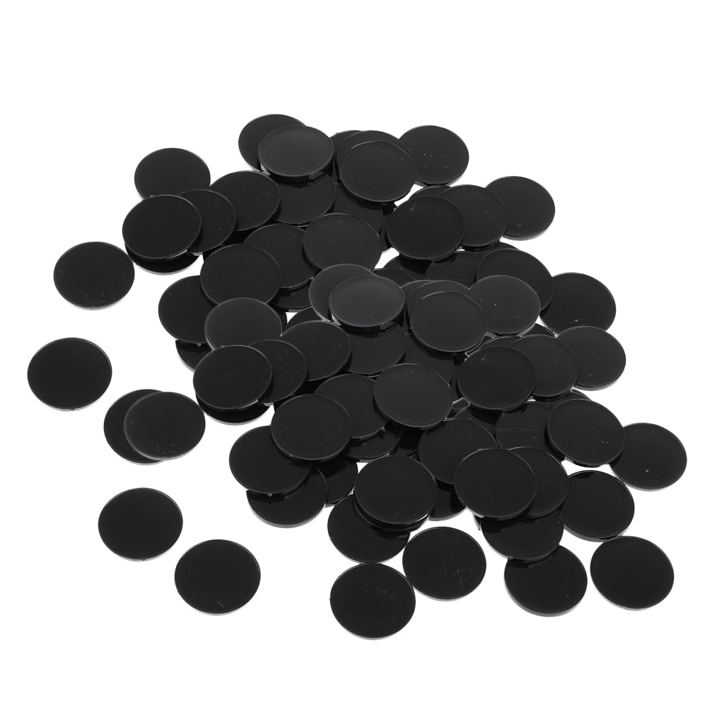 100pcs Plastic Round Base 22mm Miniature Display Stand RPG Wargame Accessory
