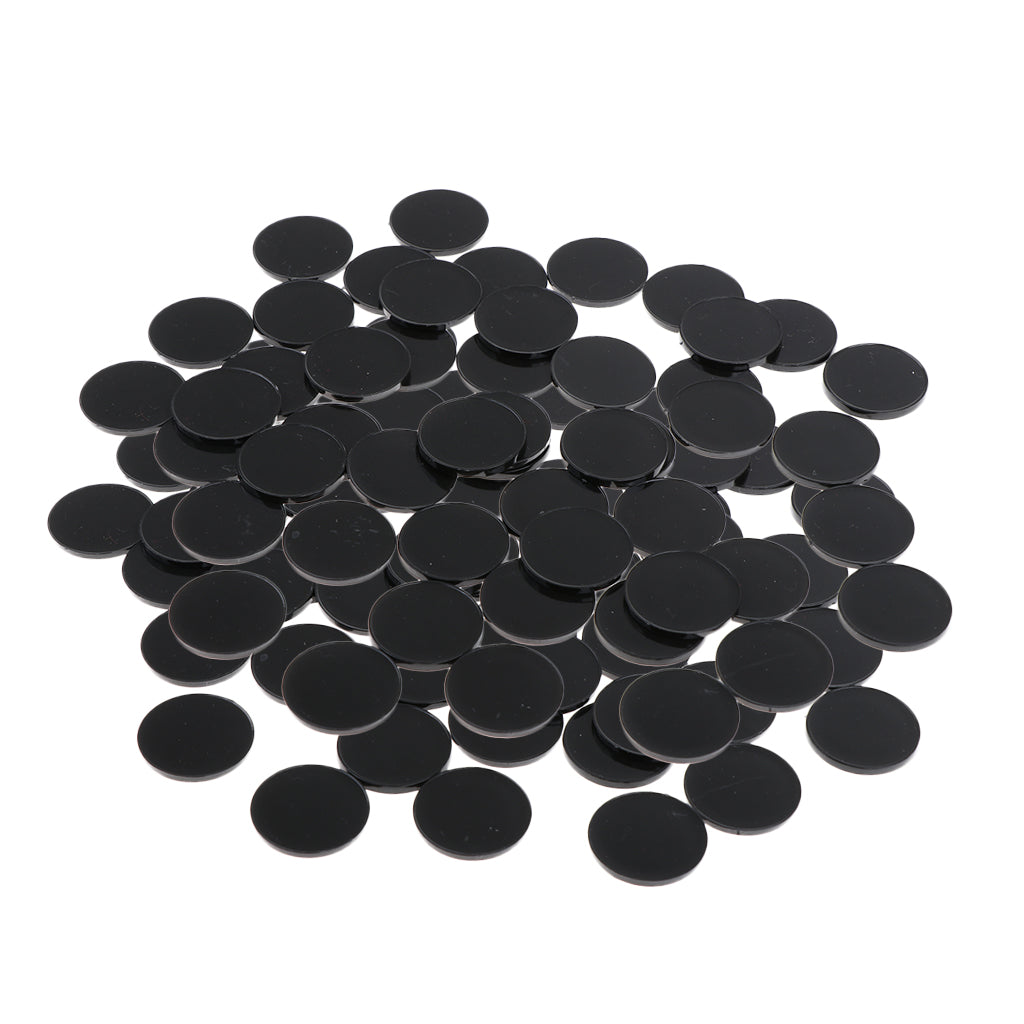 100pcs Plastic Round Base 22mm Miniature Display Stand RPG Wargame Accessory