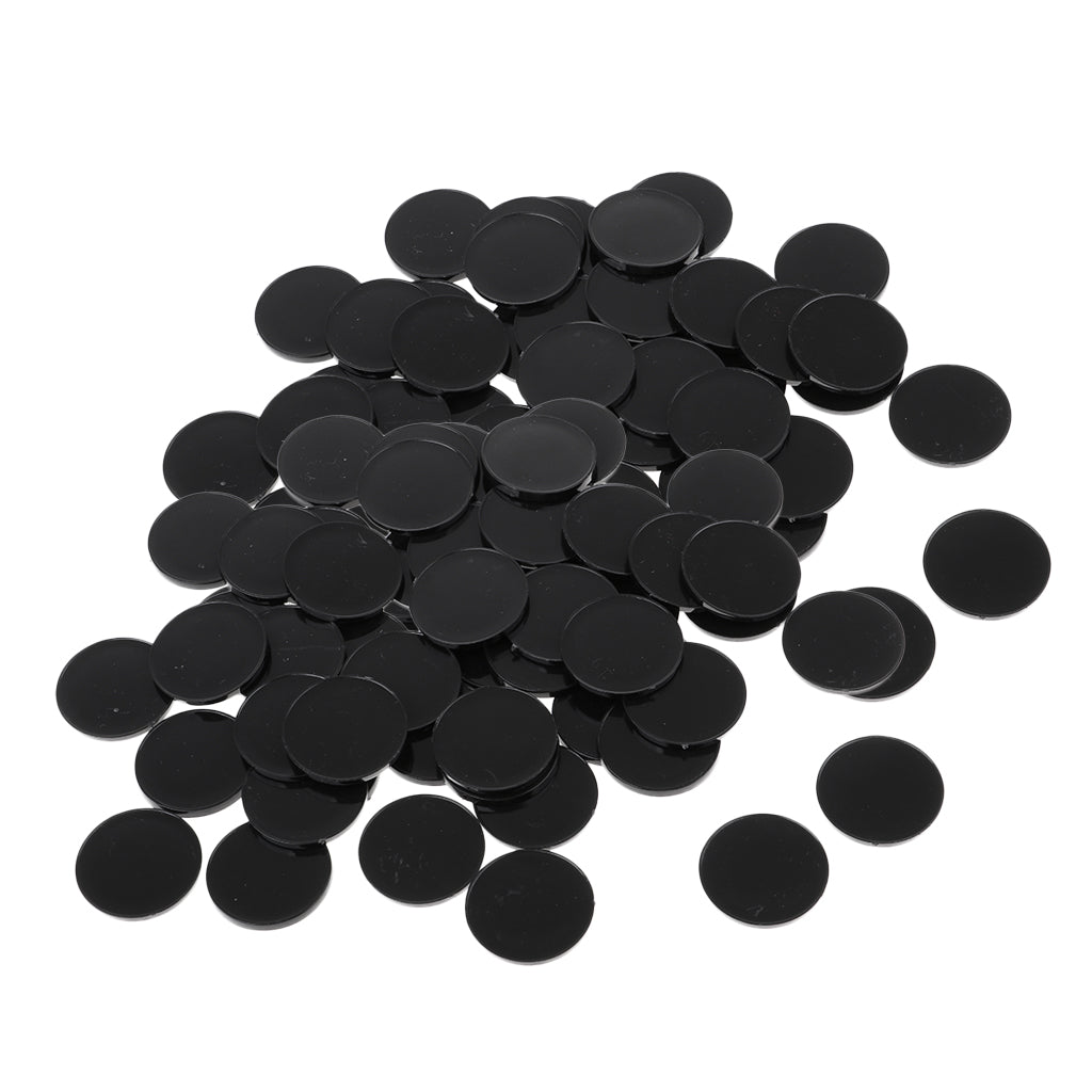 100pcs Plastic Round Base 22mm Miniature Display Stand RPG Wargame Accessory
