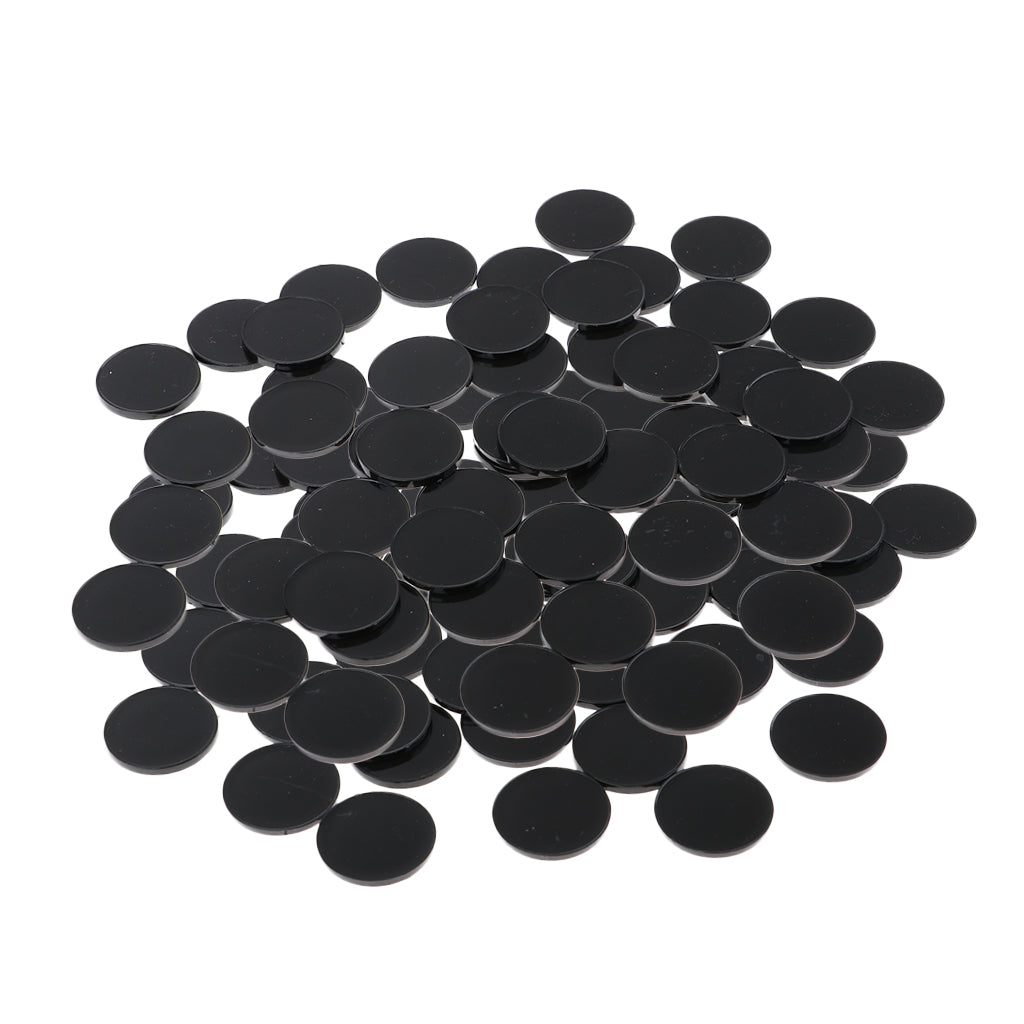 100pcs Plastic Round Base 22mm Miniature Display Stand RPG Wargame Accessory