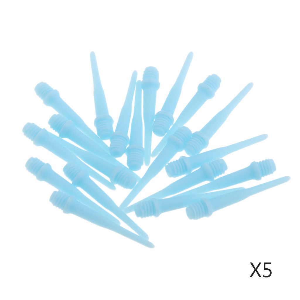100 Pieces Soft Nylon Tips Points Replacement for Electronic Dart 25mm Blue