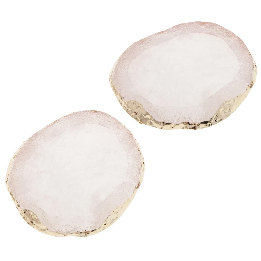 2xnail art Palette drink coaster cup mat decors white