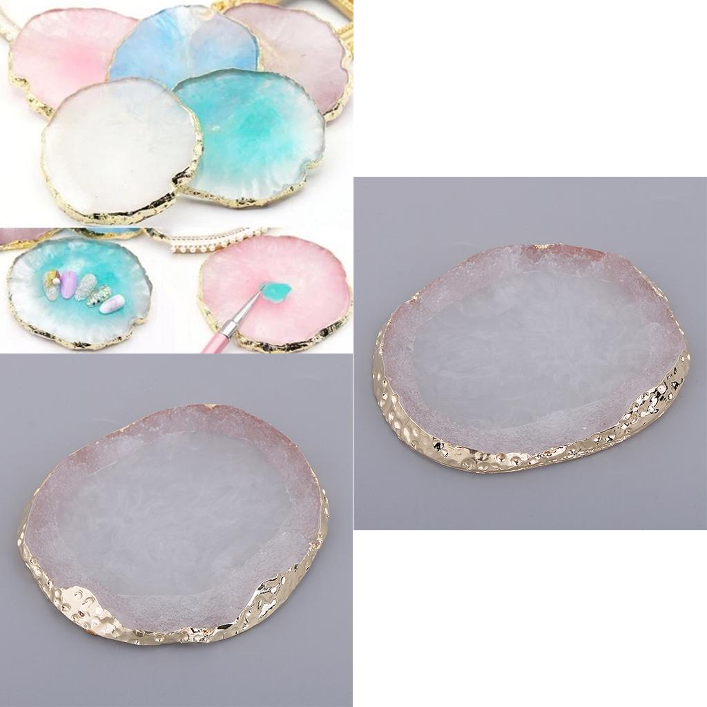 2xnail art Palette drink coaster cup mat decors white