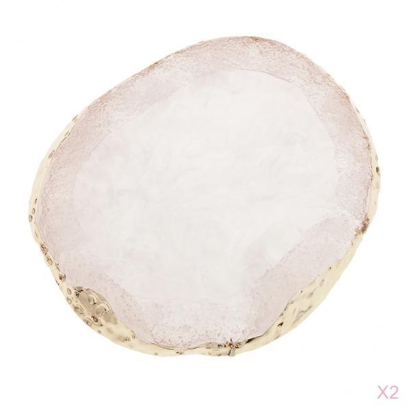 2xnail art Palette drink coaster cup mat decors white