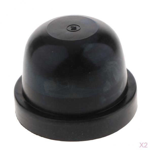 2X Universal Rubber Housing Seal Cap Dust Cover Car LED Headlight 70X55mm