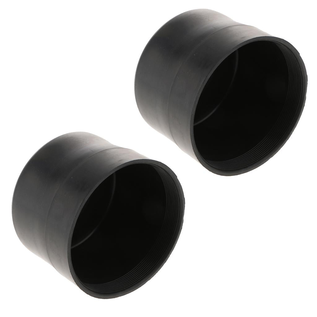 2X Universal Rubber Housing Seal Cap Dust Cover Car LED Headlight 75X60mm