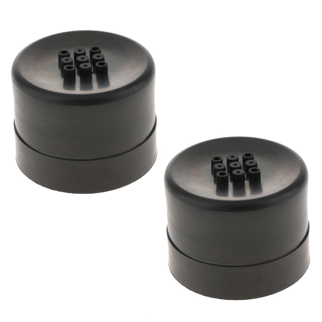 2X Universal Rubber Housing Seal Cap Dust Cover Car LED Headlight 75X60mm