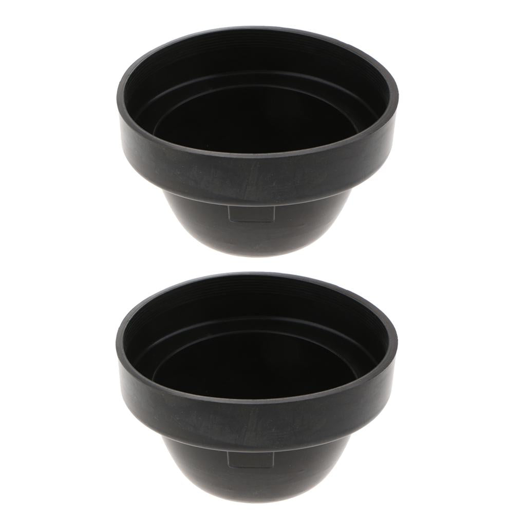 2X Universal Rubber Housing Seal Cap Dust Cover Car LED Headlight 90X60mm