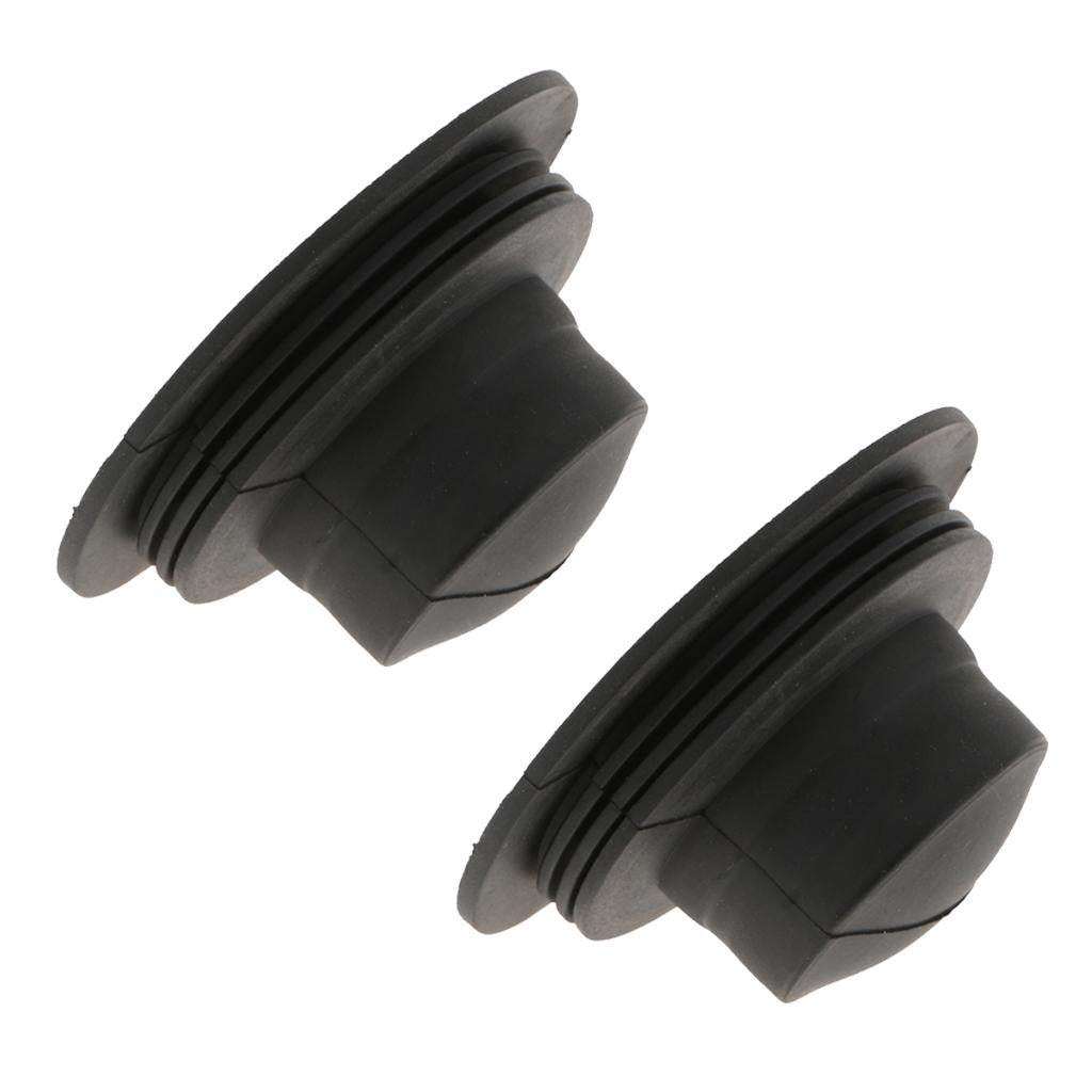 2X Universal Rubber Housing Seal Cap Dust Cover Car LED Headlight 65X40mm