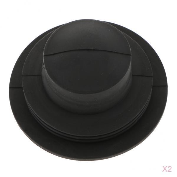 2X Universal Rubber Housing Seal Cap Dust Cover Car LED Headlight 65X40mm