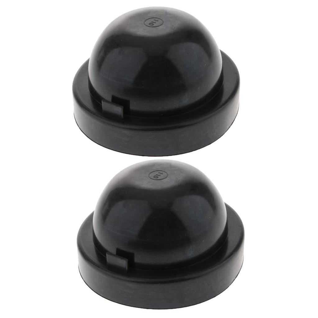 2X Universal Rubber Housing Seal Cap Dust Cover Car LED Headlight 110X65mm