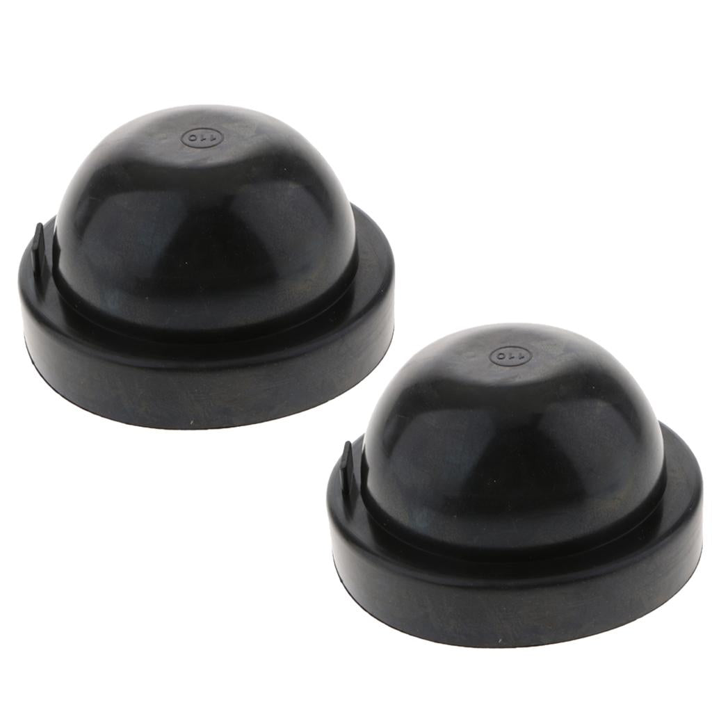 2X Universal Rubber Housing Seal Cap Dust Cover Car LED Headlight 110X65mm