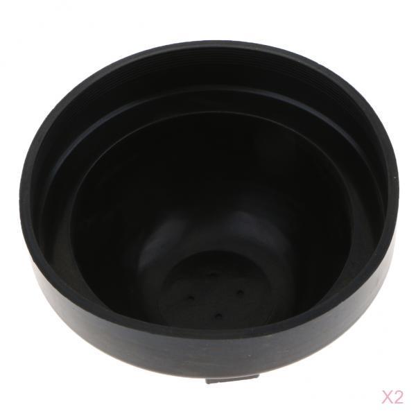 2X Universal Rubber Housing Seal Cap Dust Cover Car LED Headlight 110X65mm