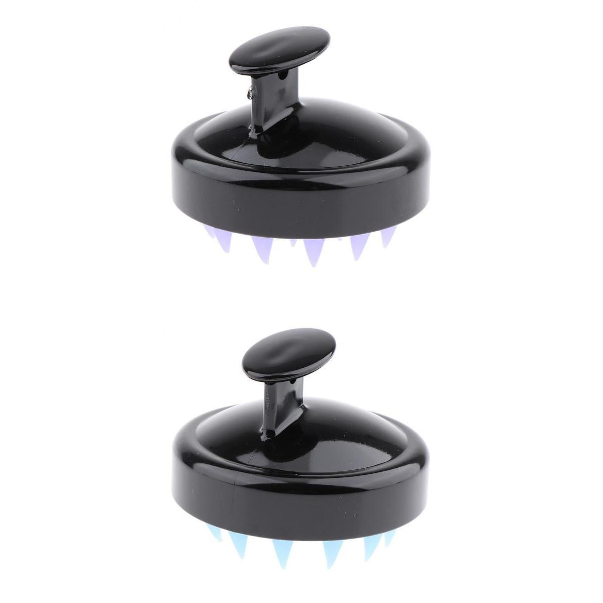 2x Soft Silicone Shower Shampoo Body Wash Dandruff Brush Hair Scalp Massager