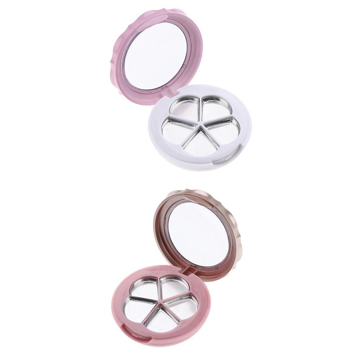 5 Slots Empty Eyeshadow Powder Blush Container DIY Cosmetic Lipstick Case 2x